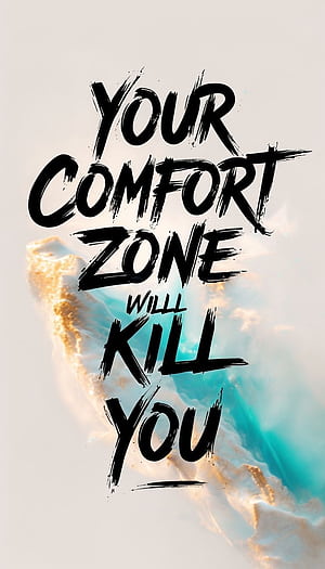 Your Comfort Zone Will Kill You Minimalist Mobile, HD phone wallpaper