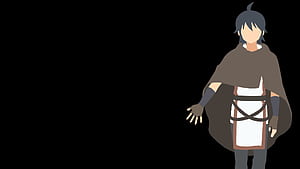 First time trying out this minimal flat vector art thing, so I made a (Makoto, from Moonlit Fantasy), HD wallpaper