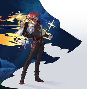 Skycrow Liu Varka Fan Design 1 3, Varka Genshin Impact, HD phone wallpaper