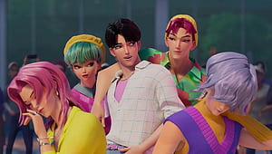 : KPop Demon Hunters Saja Boys Movie Scene, HD wallpaper