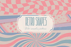Retro Vector Patterns, HD wallpaper