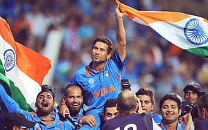 Indian Flag Cricket, India World Cup, HD wallpaper
