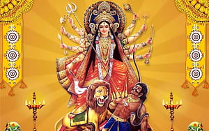 Durga Devi, HD wallpaper