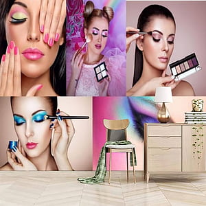 Makeup Eyeliner Wall Murals, Beauty Store Eyes Large Mural, Modern Wall Art Decor For Bedroom, Living Room, Kids Room (Not Self Adhesive) 169W X 110H : Tools & Home Improvement, HD phone wallpaper