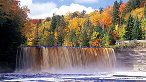 Tahquamenon Falls Michigan, Upper Peninsula, HD wallpaper