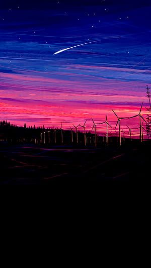 Sunset OLED, HD phone wallpaper