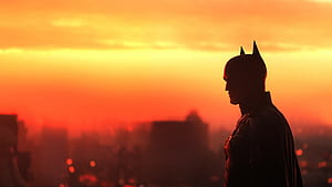 The Batman over Gotham city for, HD wallpaper
