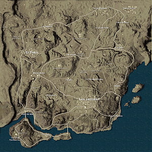 PUBG Mobile Erangle Map, BGMI Map, HD phone wallpaper