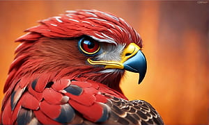 red eagle, HD wallpaper