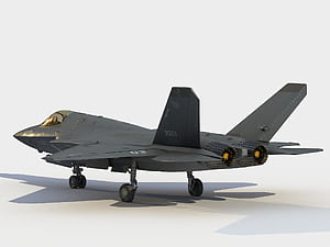 Shenyang J 35 Stealth Fighter 3D Model, Shenyang J-35, HD wallpaper