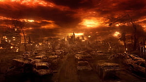 Hell, Hellscape, HD wallpaper
