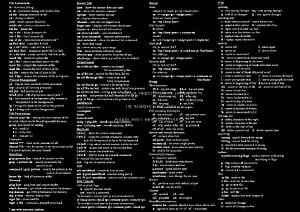 Vim, Cheat Sheet, HD wallpaper