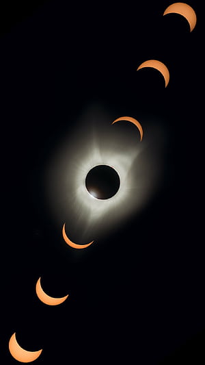 Phases, Solar Eclipse, HD phone wallpaper