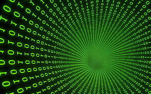 Green Tech Binary: Stunning, Byte, HD wallpaper