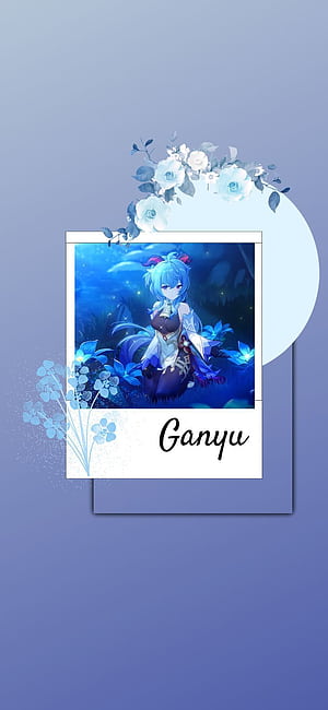 Ganyu (Genshin Impact) Minimalist Aesthetic, HD phone wallpaper