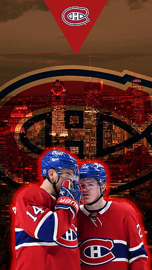 Montreal Canadiens Nick Suzuki And Cole Caufield Fanart, HD phone wallpaper