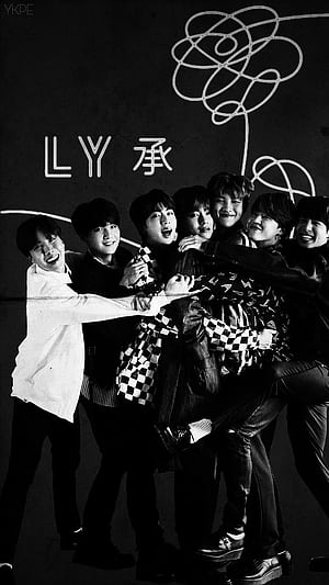 bts dark theme, HD phone wallpaper