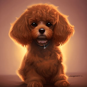 Cavapoo Dog Graphic, HD phone wallpaper