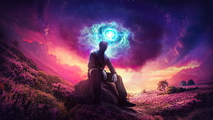 Awakening In The Cosmic, artist, artwork, digital-art, behance, HD wallpaper