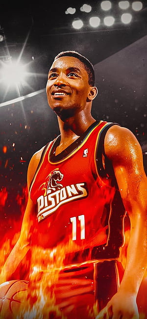 In Case Any Of Y'all Want A New To Remember The Good Old Days, Here's Two Isiah Thomas ! My Fave Jerseys Are The Red Grant Hill Era Horse Jerseys, So I, HD phone wallpaper