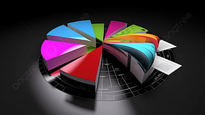 3D Pie Chart Background, Business Charts , 3D Illustration Web Diagram Graphic, graphy Background And for, HD wallpaper
