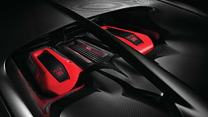 W16 Engine, Bugatti Engine, HD wallpaper