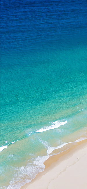 Beach for Phone with Blue Wave in Close Up iPhone, Light Blue Beach, HD phone wallpaper