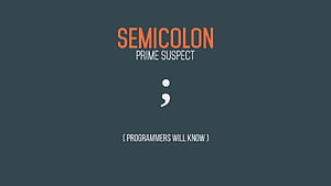 Funny Coding Semicolon, Coding Meme, HD wallpaper
