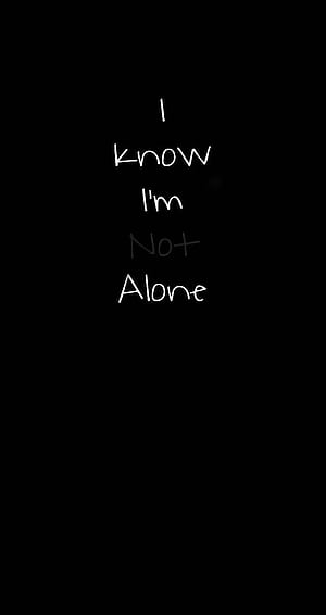 Alone Text, HD phone wallpaper