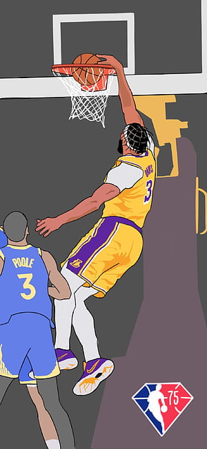 I'm doing phone to celebrate the NBA's 75th anniversary, lmk what you wanna see next!, NBA Dunks, HD phone wallpaper