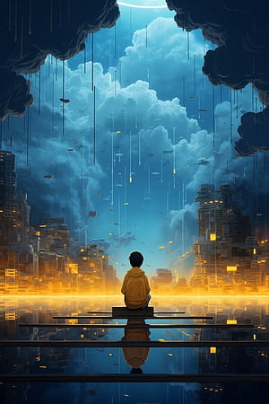 Lofi rain, Lofi Rainy, HD phone wallpaper