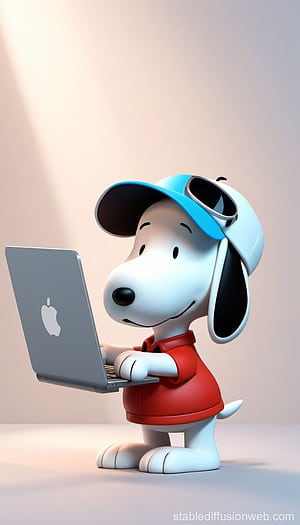 Snoopy Using a Computer. Stable, HD phone wallpaper