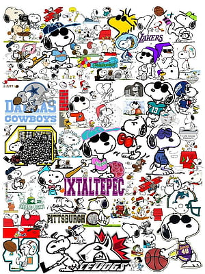 Snoopy Collage, HD phone wallpaper