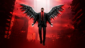 Hell Devil Wings, Devil, HD wallpaper