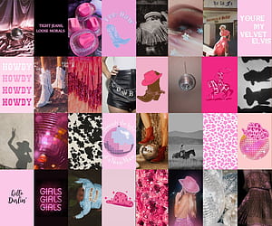 Disco Cowgirl Wall Collage Kit. Western Aesthetic (digital ), HD wallpaper