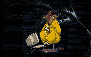 Gnu.png, GNU Linux, HD wallpaper