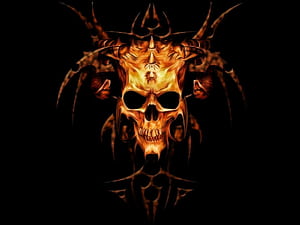 Devil Skull, Devilish, HD wallpaper