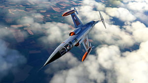 Lockheed F 104 In Irish Air Corps Livery (Fictional) For Microsoft Flight Simulator, Lockheed F-104 Starfighter, HD wallpaper