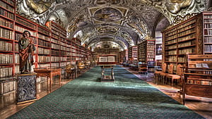 Libraries, HD wallpaper