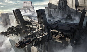 Sci Fi, Structure, HD wallpaper