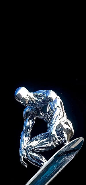Silver Surfer iPhone, Silver Surfer In Space, HD phone wallpaper