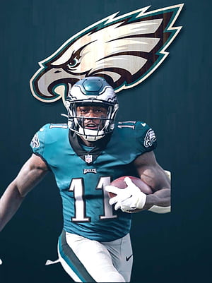 Philadelphia Eagles Logo AJ Brown, A. J. Brown, HD phone wallpaper