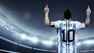 Lionel Messi , World Cup, , TV show, Blue Soccer, HD wallpaper