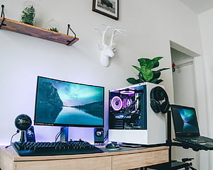 PC Gaming Setup, HD wallpaper