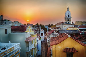 Cartagena Sunset Wall Mural, Cartagena De Indias, HD wallpaper