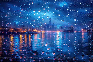 Rainy City Night ,, Rain in The City, HD wallpaper