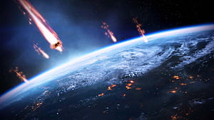Asteroid, Asteroid Approaching Earth, HD wallpaper