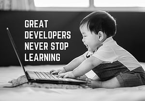 Great Developers Never Stop Learning, HD wallpaper