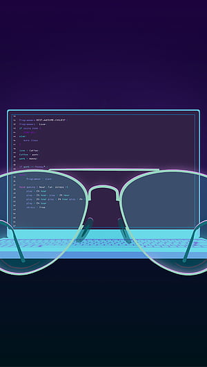 Code Lens | Programmer's View | Glasses & Code | Syntax Sight, glasses, technology, HD phone wallpaper
