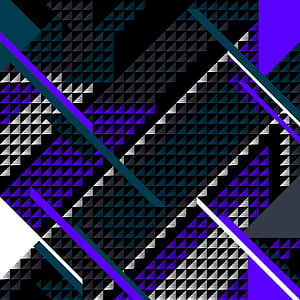 Triangles Collision, triangle, abstract, HD phone wallpaper